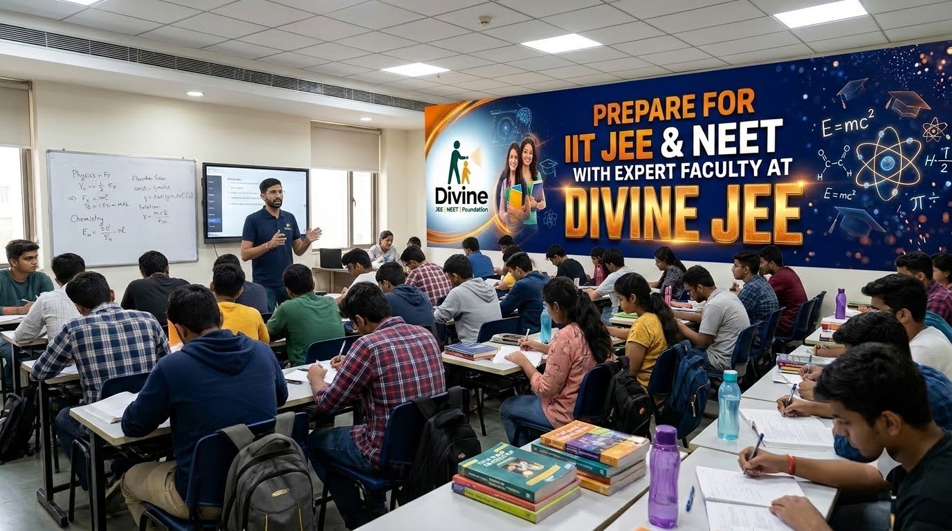 Students learning at Divine JEE